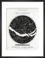 Constellations of the Northern Celestial Hemisphere, c 1850. art print extra small black Art Print - Science Museum Shop