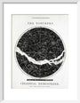 Constellations of the Northern Celestial Hemisphere, c 1850. art print extra small white Art Print - Science Museum Shop