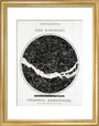 Constellations of the Northern Celestial Hemisphere, c 1850. art print extra small gold Art Print - Science Museum Shop