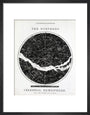 Constellations of the Northern Celestial Hemisphere, c 1850. art print small black Art Print - Science Museum Shop