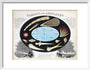 Comets and Aerolites (Meteors), c 1851. art print extra small white Art Print - Science Museum Shop