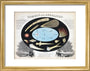 Comets and Aerolites (Meteors), c 1851. art print extra small gold Art Print - Science Museum Shop