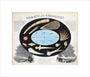 Comets and Aerolites (Meteors), c 1851. unstretched canvas small none Art Print - Science Museum Shop