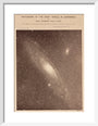Andromeda Galaxy (M31), 29 December 1888. art print extra small white Art Print - Science Museum Shop