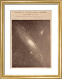 Andromeda Galaxy (M31), 29 December 1888. art print extra small gold Art Print - Science Museum Shop