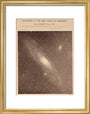 Andromeda Galaxy (M31), 29 December 1888. art print small gold Art Print - Science Museum Shop