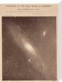 Andromeda Galaxy (M31), 29 December 1888. stretched canvas medium none Art Print - Science Museum Shop