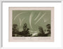 Comets, c 1850. art print extra small white Art Print - Science Museum Shop