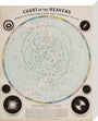 Chart of the Heavens, c 1850. stretched canvas medium none Art Print - Science Museum Shop