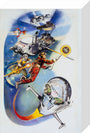 Anastasia, Mural painting panel of Dan Dare , by Frank Hampson, 1977. stretched canvas small none Art Print - Science Museum Shop
