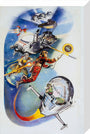 Anastasia, Mural painting panel of Dan Dare , by Frank Hampson, 1977. stretched canvas medium none Art Print - Science Museum Shop