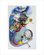 Anastasia, Mural painting panel of Dan Dare , by Frank Hampson, 1977. art print extra small none Art Print - Science Museum Shop