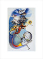 Anastasia, Mural painting panel of Dan Dare , by Frank Hampson, 1977. unstretched canvas small none Art Print - Science Museum Shop