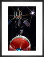 Ariel 1 satellite, 1962. art print extra small black Art Print - Science Museum Shop