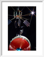 Ariel 1 satellite, 1962. art print extra small white Art Print - Science Museum Shop