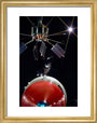 Ariel 1 satellite, 1962. art print extra small gold Art Print - Science Museum Shop