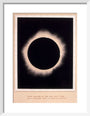 Eclipse of the Sun, 7 August 1869. art print extra small white Art Print - Science Museum Shop