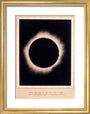 Eclipse of the Sun, 7 August 1869. art print extra small gold Art Print - Science Museum Shop