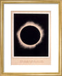 Eclipse of the Sun, 7 August 1869. art print small gold Art Print - Science Museum Shop