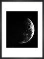 Diapositive photograph in passe partout frame showing the Sun during the partial phase of the 1860 solar eclipse viewed from Northern Spain. art print extra small black Art Print - Science Museum Shop