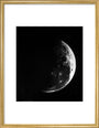Diapositive photograph in passe partout frame showing the Sun during the partial phase of the 1860 solar eclipse viewed from Northern Spain. art print medium gold Art Print - Science Museum Shop