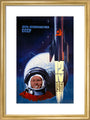 Yuri Gagarin, Russian cosmonaut, 1961. art print small gold Art Print - Science Museum Shop
