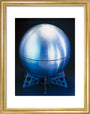 X2 developmental satellite, c 1968. art print extra small gold Art Print - Science Museum Shop