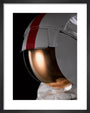 Apollo 17 A7LB Lunar Extravehicular Mobility Unit Space Suit, replica, by Guard-Lee Inc., c. 1982-2010 art print extra small black Art Print - Science Museum Shop