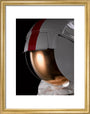 Apollo 17 A7LB Lunar Extravehicular Mobility Unit Space Suit, replica, by Guard-Lee Inc., c. 1982-2010 art print small gold Art Print - Science Museum Shop