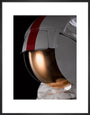 Apollo 17 A7LB Lunar Extravehicular Mobility Unit Space Suit, replica, by Guard-Lee Inc., c. 1982-2010 art print medium black Art Print - Science Museum Shop