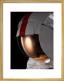 Apollo 17 A7LB Lunar Extravehicular Mobility Unit Space Suit, replica, by Guard-Lee Inc., c. 1982-2010 art print medium gold Art Print - Science Museum Shop