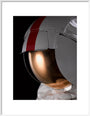 Apollo 17 A7LB Lunar Extravehicular Mobility Unit Space Suit, replica, by Guard-Lee Inc., c. 1982-2010 art print large white Art Print - Science Museum Shop