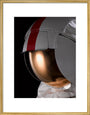 Apollo 17 A7LB Lunar Extravehicular Mobility Unit Space Suit, replica, by Guard-Lee Inc., c. 1982-2010 art print large gold Art Print - Science Museum Shop