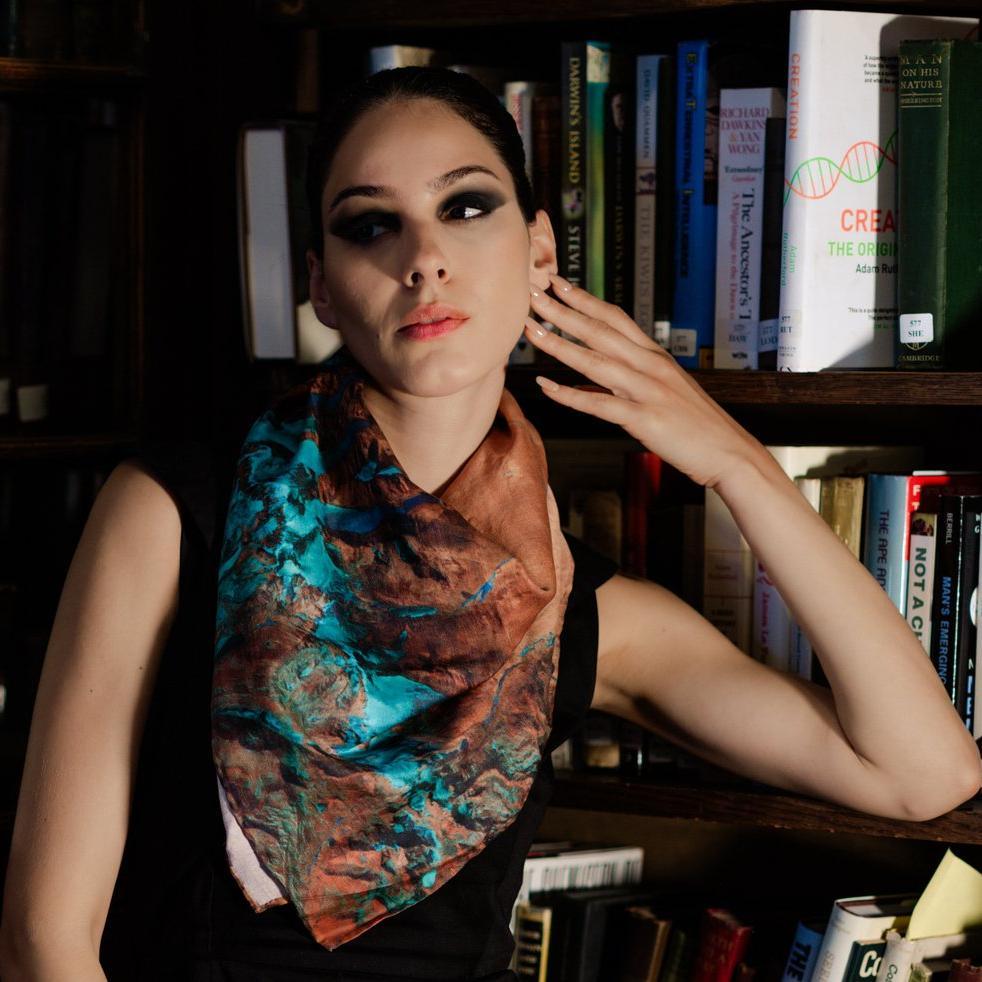 Tibet ESA x TAMMAM Organic Cotton Scarf Textile Accessories - Science Museum Shop