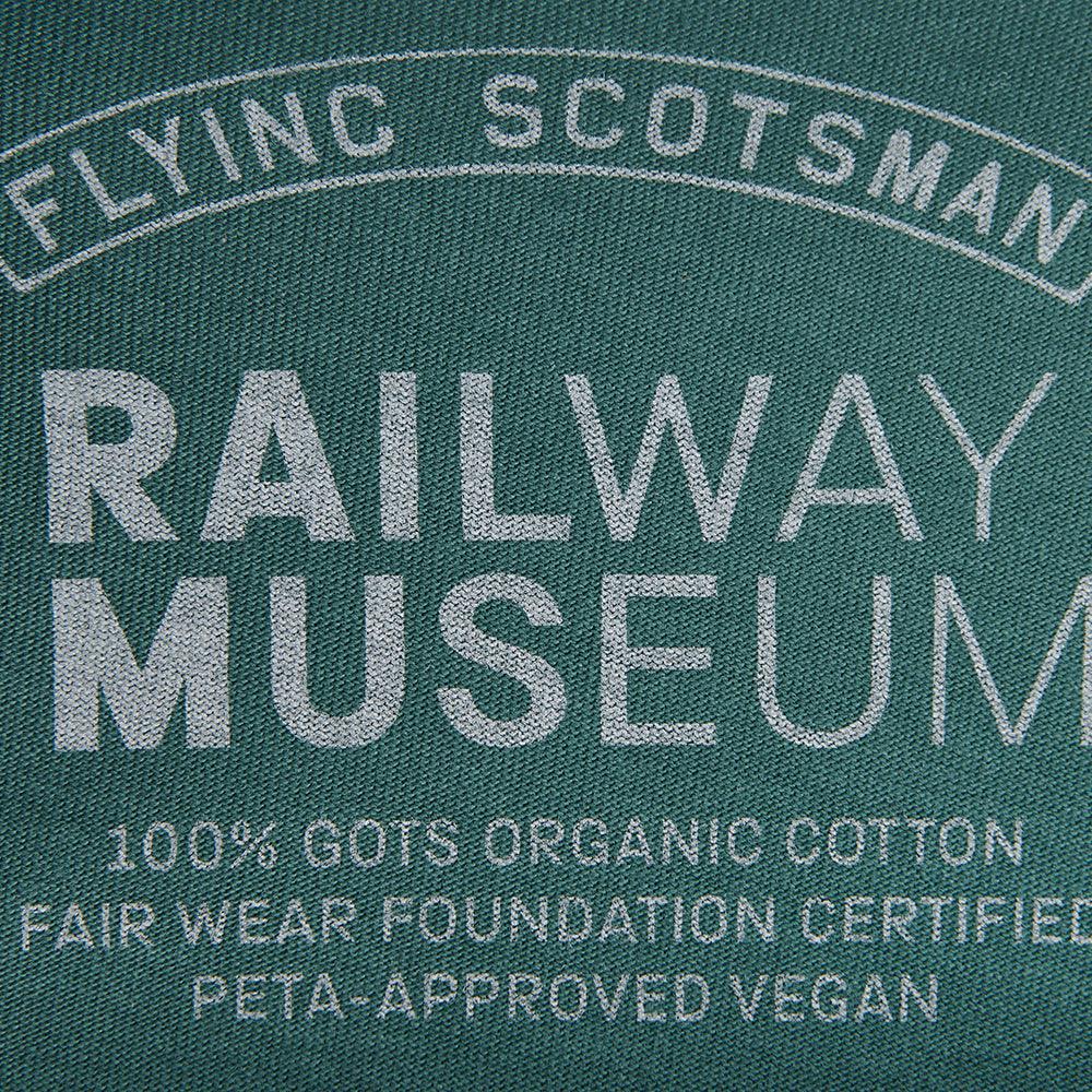 National Railway Museum Flying Scotsman Nameplate T-Shirt - detail 2 - Science Museum Shop