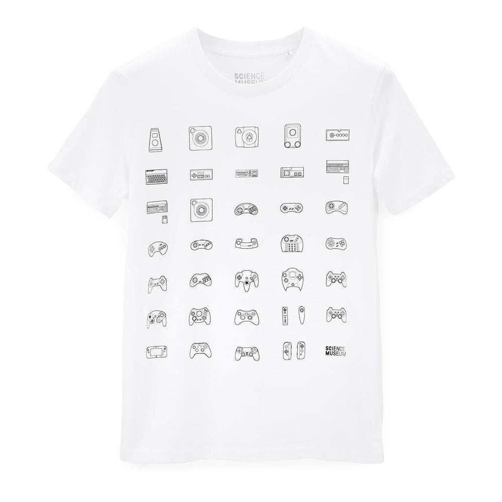 Science Museum Game Controllers T-Shirt Clothing - Science Museum Shop