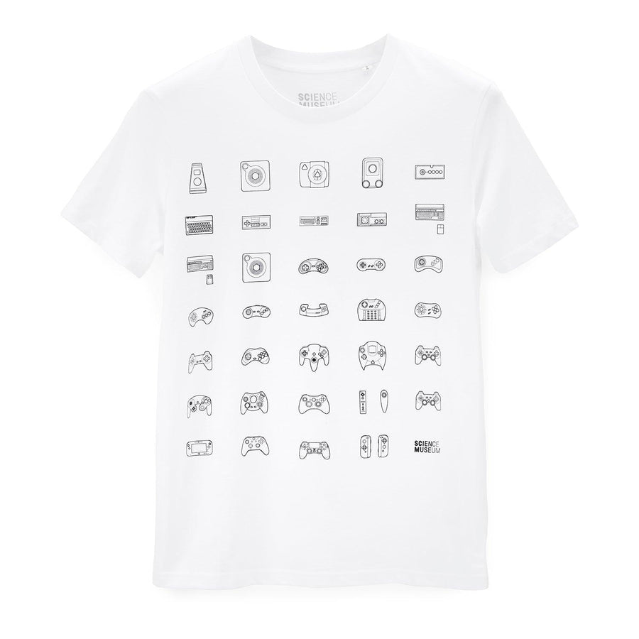 Science Museum Game Controllers T-Shirt - Clothing - Science Museum Shop
