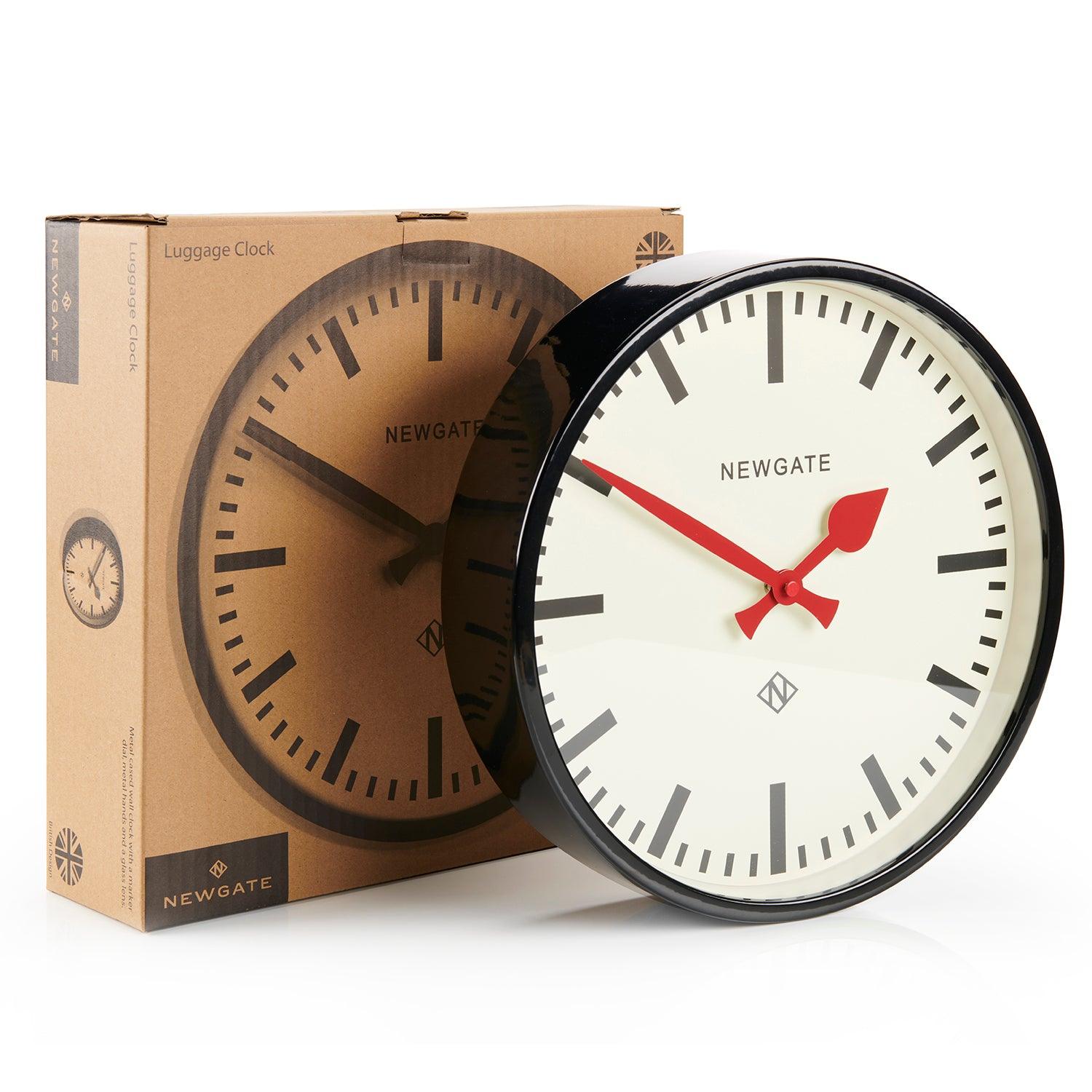 Black Round Railway Clock With Red Hands - Clocks/Watches - Science Museum Shop
