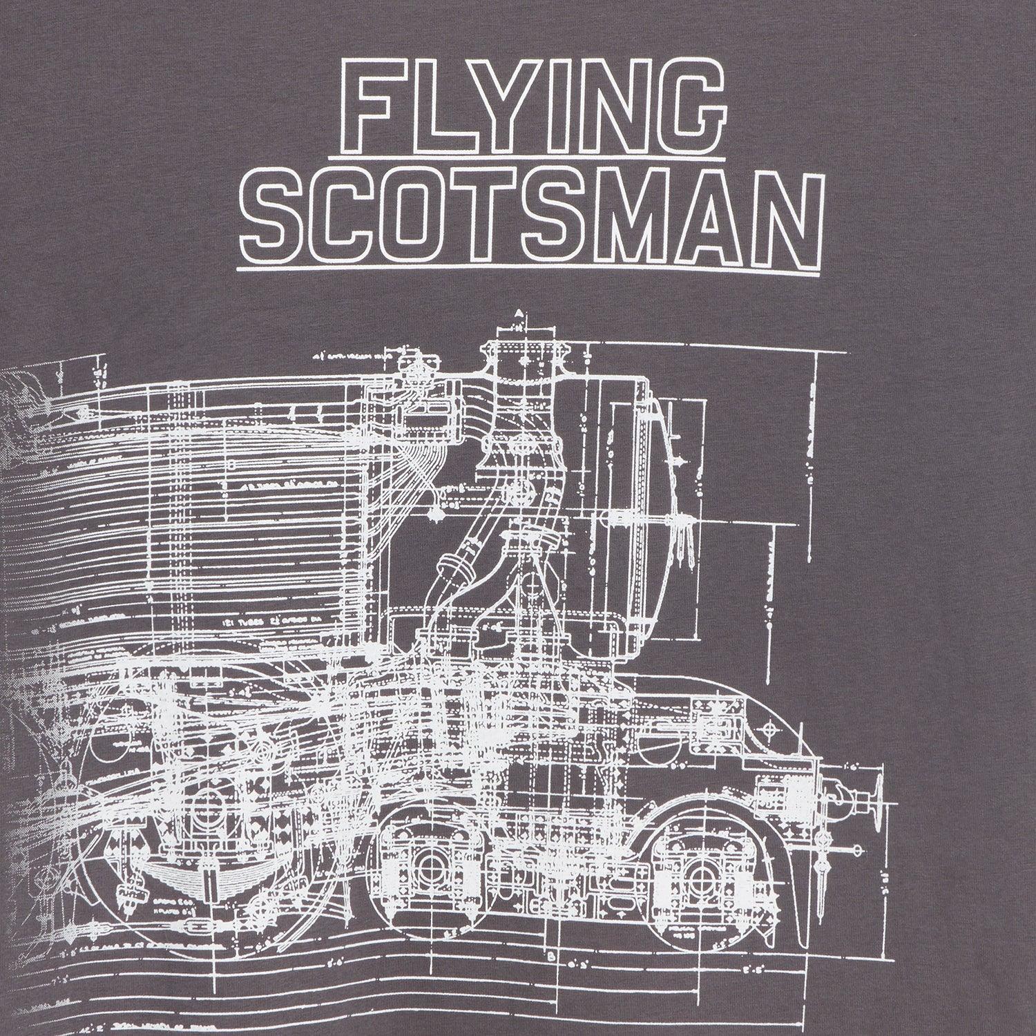 National Railway Museum Flying Scotsman Blueprint T-Shirt - Clothing - Science Museum Shop