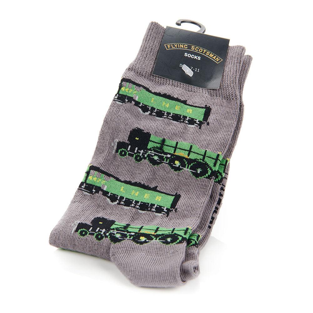 National Railway Museum Flying Scotsman Socks  with tag- best seller gifts - Science Museum Shop