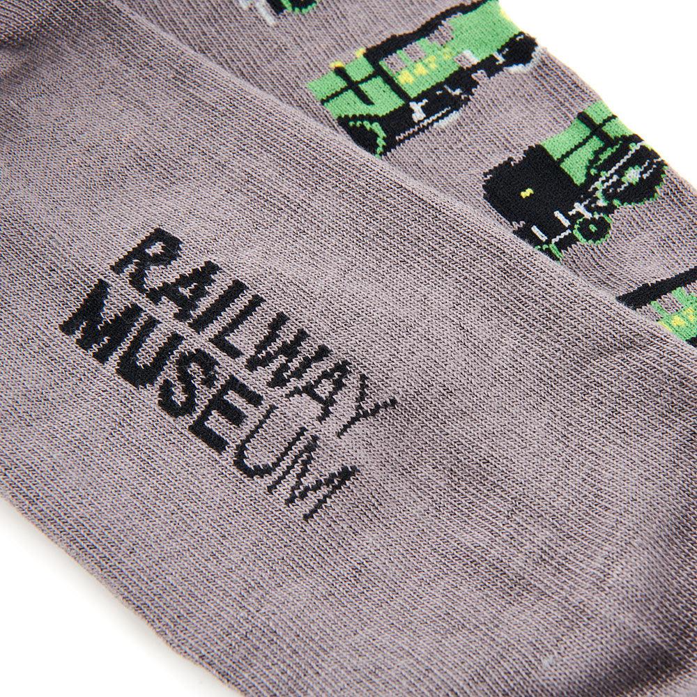 National Railway Museum Flying Scotsman Socks - Logo Detail - Train, Locomotive Gift- Science Museum Shop