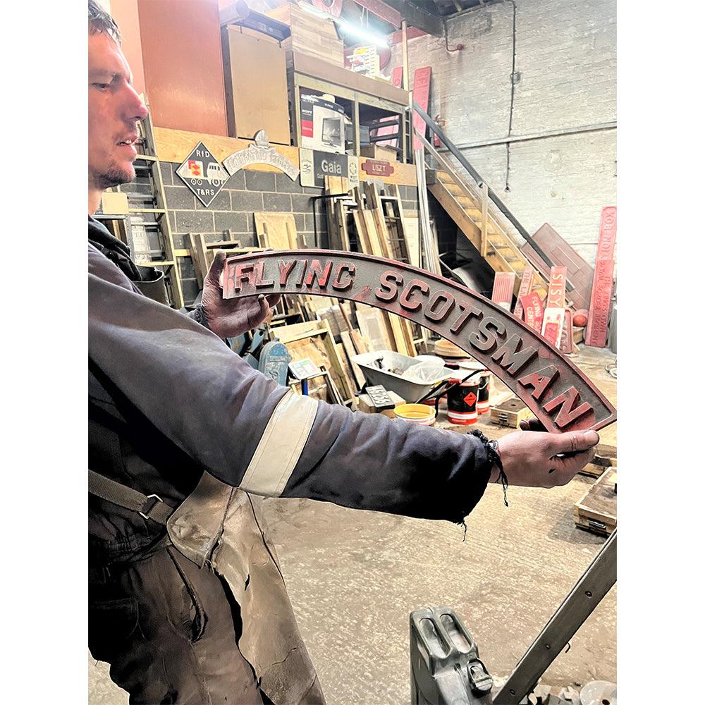 Flying Scotsman Medium Nameplate Metal Signs - Science Museum Shop