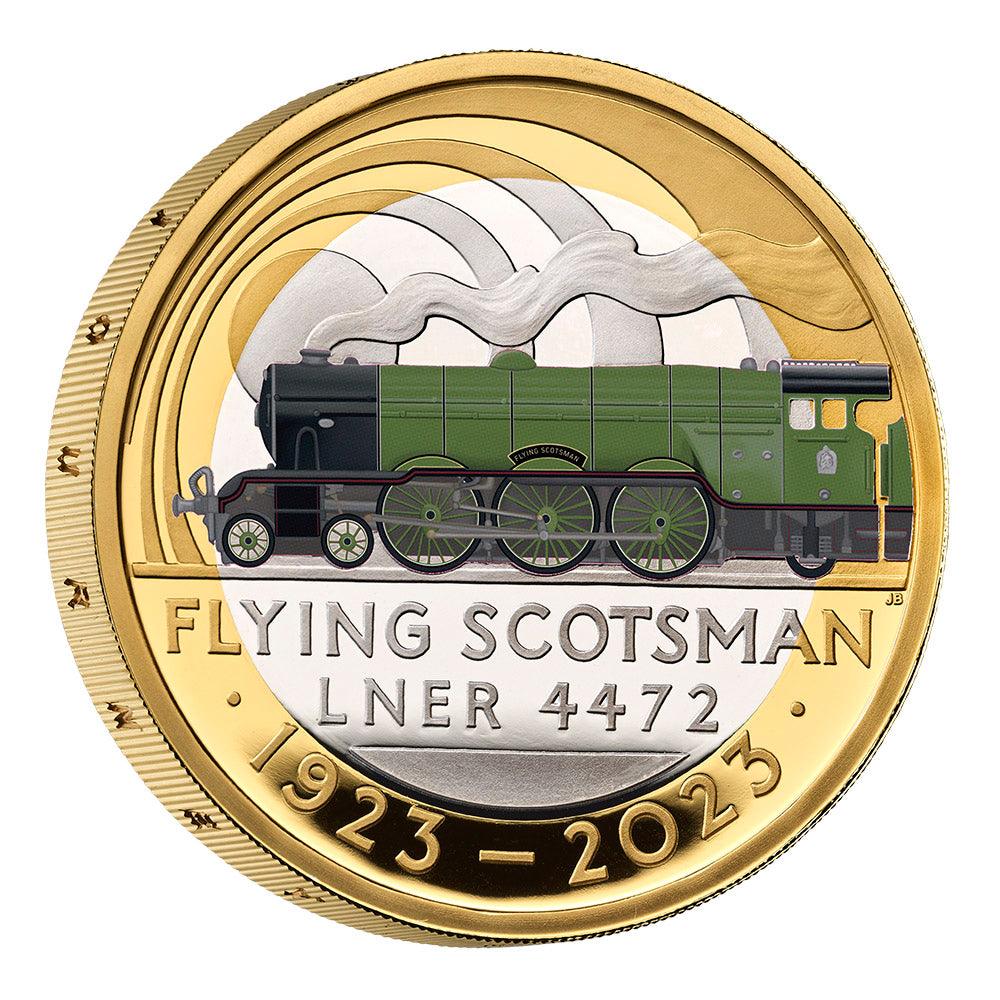 The Centenary of Flying Scotsman 2023 UK Silver Proof Coin - Other Stationery - Science Museum Shop