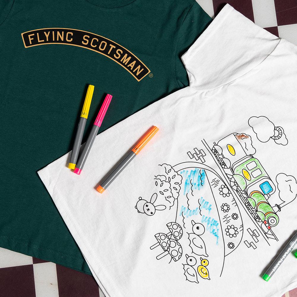 National Railway Museum Flying Scotsman Nameplate Kids T-Shirt Clothing - Science Museum Shop